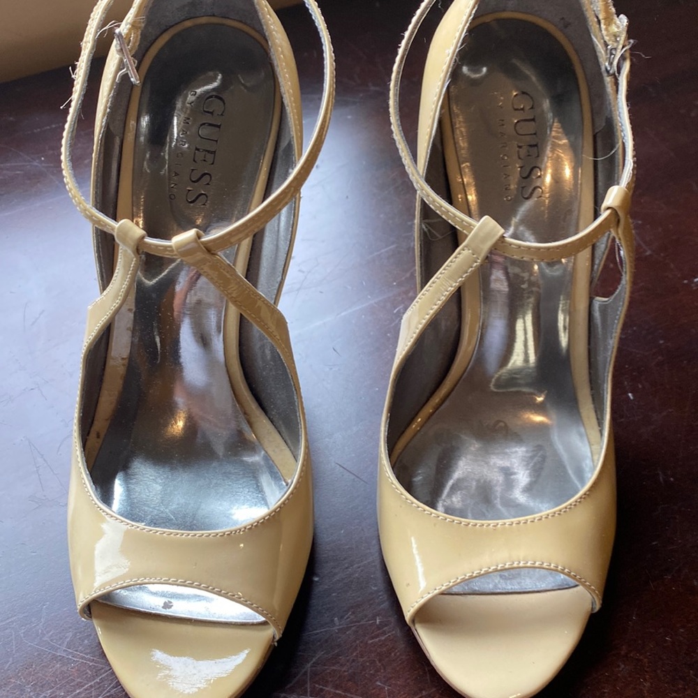 Tan color heels size 6M.. worn . No box